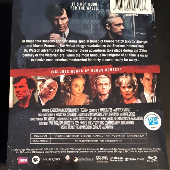 *NEW* SHERLOCK - The Complete Series 1 2 3 4 Blu-ray Box Set + Abominable Bride - Picture 4 of 7